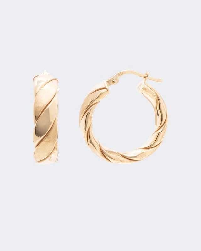 Creolen Mit Struktur 7 Creolen Mit Struktur – Bild 5