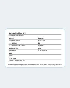 Brillantarmband 0,10 Ct