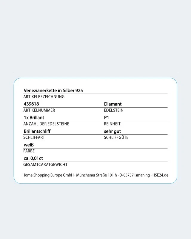 Venezianerkette Mit Brillant 0,01 Ct 3 Venezianerkette Mit Brillant 0,01 Ct
