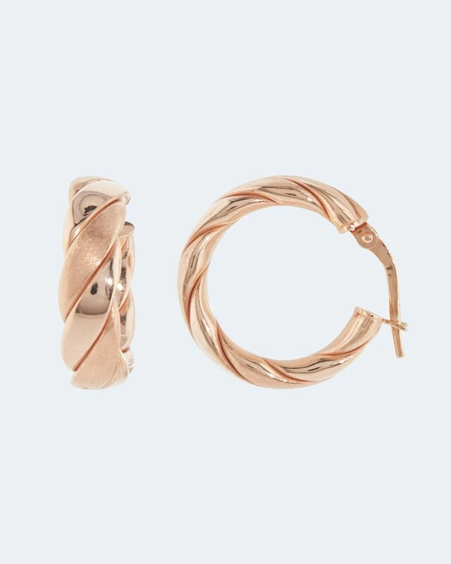 Creolen Mit Struktur 5 Creolen Mit Struktur – Bild 3