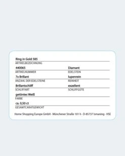 Brillantring 0,50 Ct