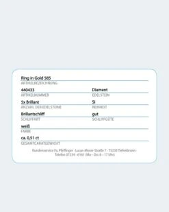Brillantring 0,51 Ct