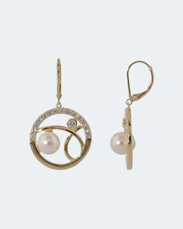 Ohrhänger Mit MK-Perle 8mm 6 Ohrhänger Mit MK-Perle 8mm – Bild 4