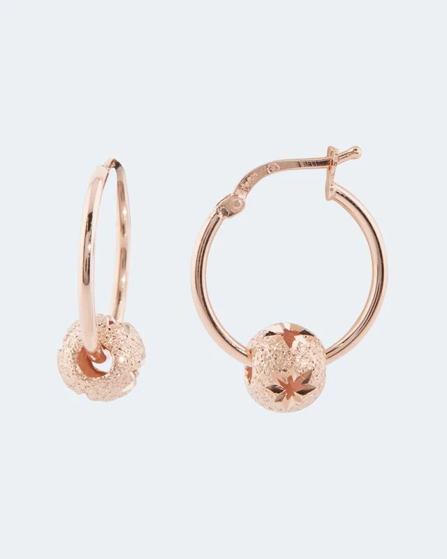 Creolen Im Kugel-Design 4 Creolen Im Kugel-Design – Bild 2