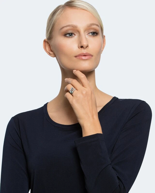 Ring MK-Perle 10mm & Zirkonia 4 Ring MK-Perle 10mm & Zirkonia – Bild 2