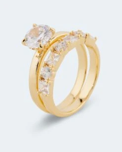 Ring-Set "Zirkonia", 2tlg. -Heim- Und Modegeschäft 56975012 0262d51e 574f 4b19 86be 31a92ee4aa60 pics640