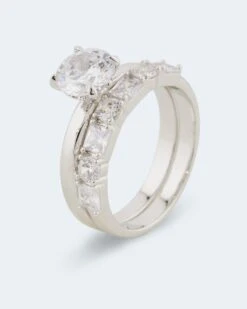 Ring-Set "Zirkonia", 2tlg. -Heim- Und Modegeschäft 56975046 dd38339c fb73 4d95 b63f be6891d0d169 pics640