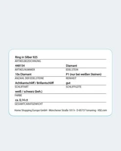 Diamantring 0,14 Ct