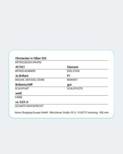 Brillantohrstecker 0,03 Ct