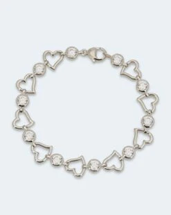 Herz-Armband Mit Zirkonia