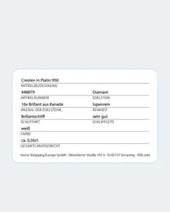 Diamant-Creolen 0,5 Ct