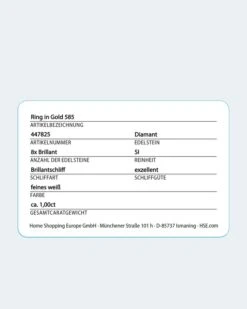 Brillantring 1,02 Ct
