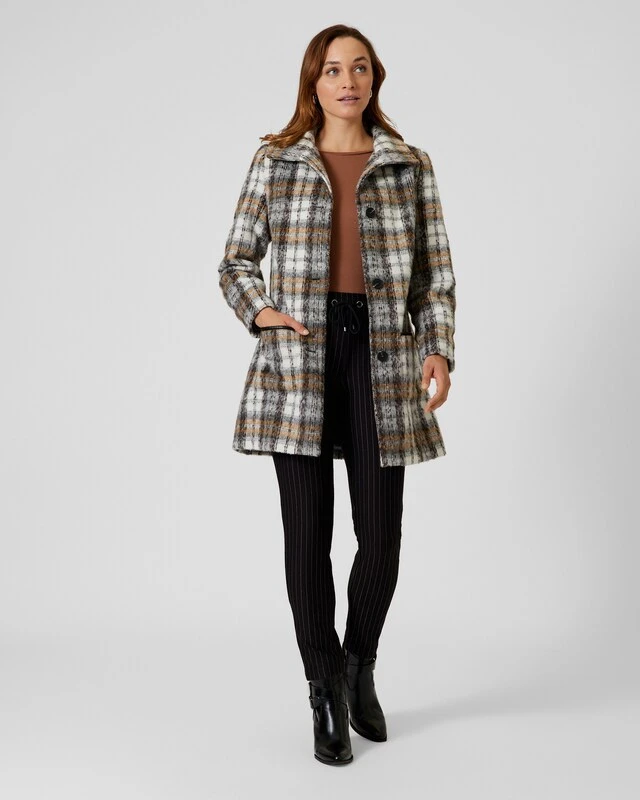 Karomantel Mit Wollanteil 3 Karomantel Mit Wollanteil