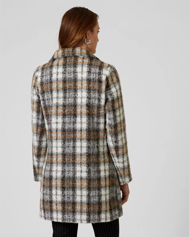 Karomantel Mit Wollanteil 4 Karomantel Mit Wollanteil – Bild 2