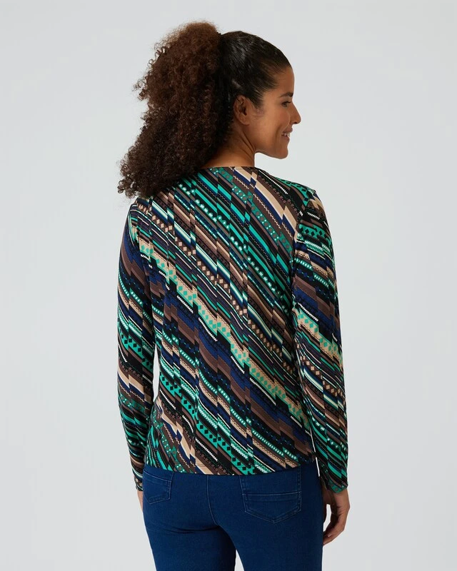 Shirt Im Schrägstreifen-Design 4 Shirt Im Schrägstreifen-Design – Bild 2