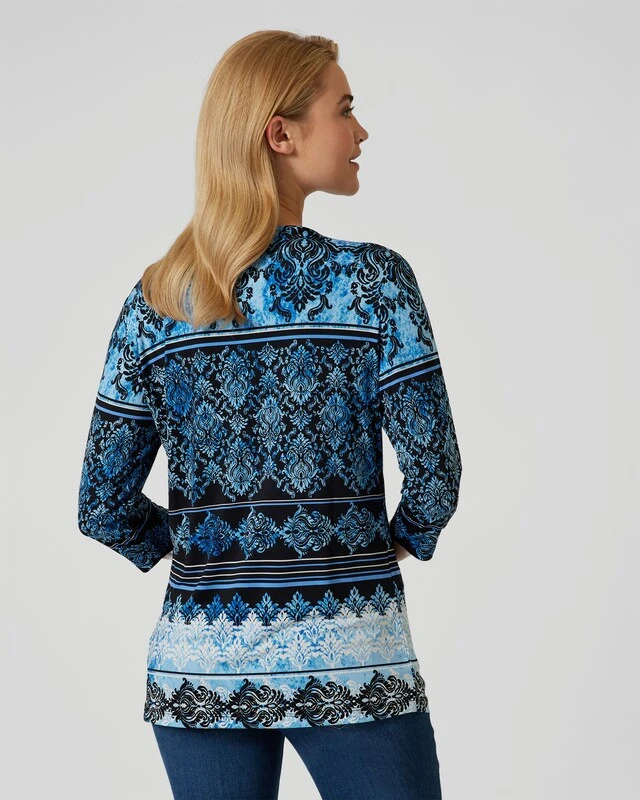 Midi-Shirt Mit Barock-Muster 9 Midi-Shirt Mit Barock-Muster – Bild 7