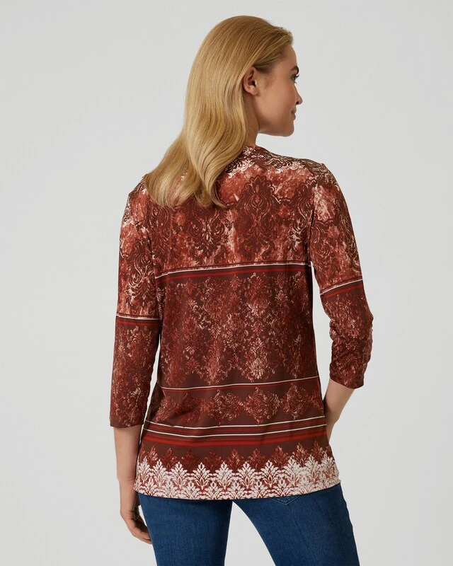 Midi-Shirt Mit Barock-Muster 4 Midi-Shirt Mit Barock-Muster – Bild 2