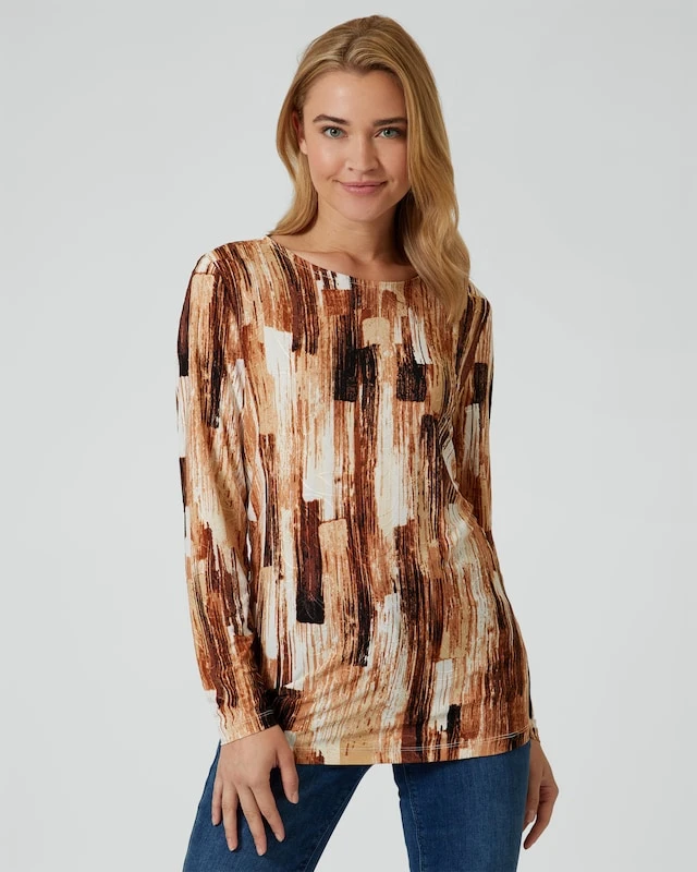 Midi-Shirt Mit 3D-Multicolor-Druck 4 Midi-Shirt Mit 3D-Multicolor-Druck – Bild 2