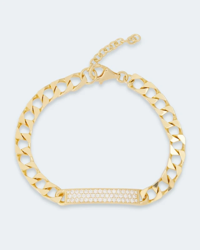 Panzerarmband Mit Zirkonia 6 Panzerarmband Mit Zirkonia – Bild 4