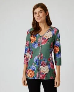 Midi-Feinstrickpullover "Blumendruck" 14 Midi-Feinstrickpullover "Blumendruck" -Heim- Und Modegeschäft 59679210 f55c0911 4877 11ed 9039 5a72d431453d pics640