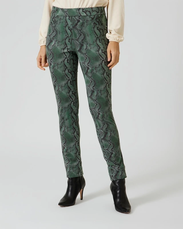 Schlupfhose Mit Allover-Snake-Druck 5 Schlupfhose Mit Allover-Snake-Druck – Bild 3