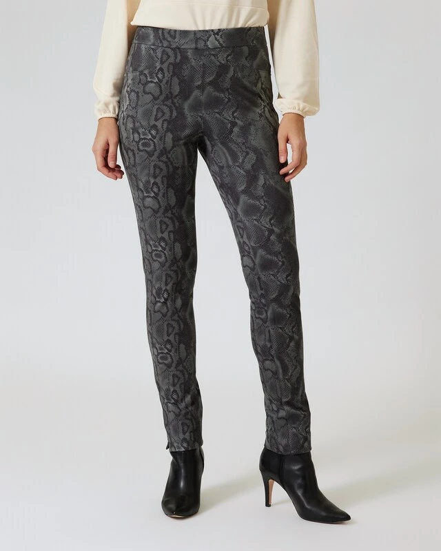 Schlupfhose Mit Allover-Snake-Druck 4 Schlupfhose Mit Allover-Snake-Druck – Bild 2