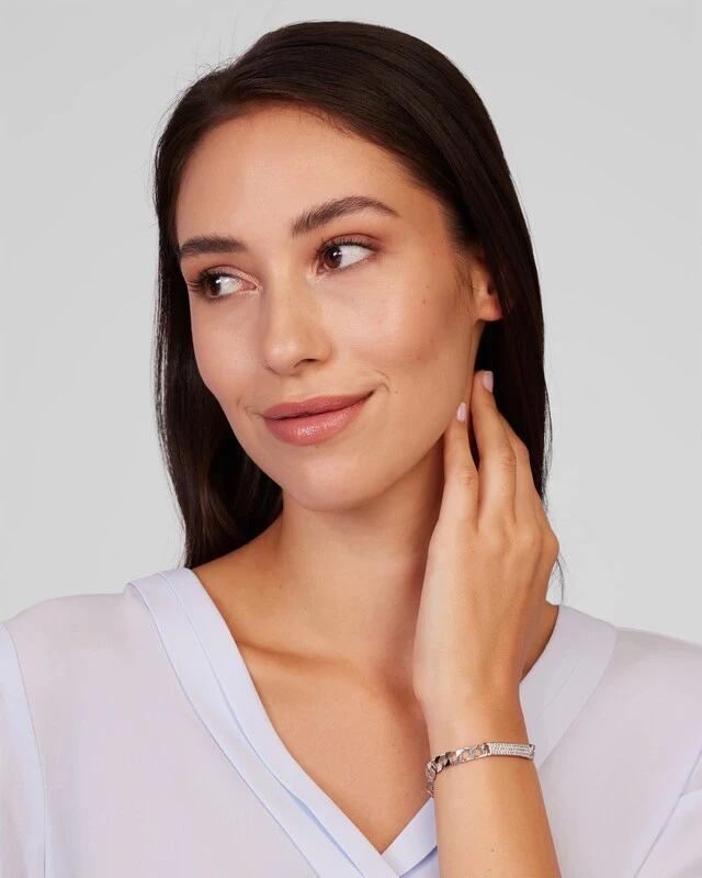 Panzerarmband Mit Zirkonia 5 Panzerarmband Mit Zirkonia – Bild 3