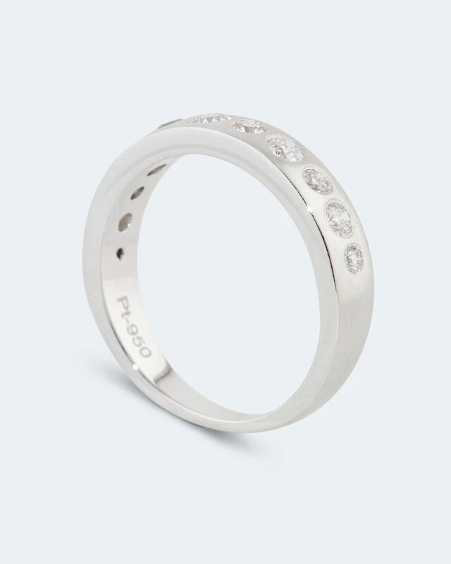 Brillantring Aus Platin 0,50 Ct 5 Brillantring Aus Platin 0,50 Ct – Bild 3