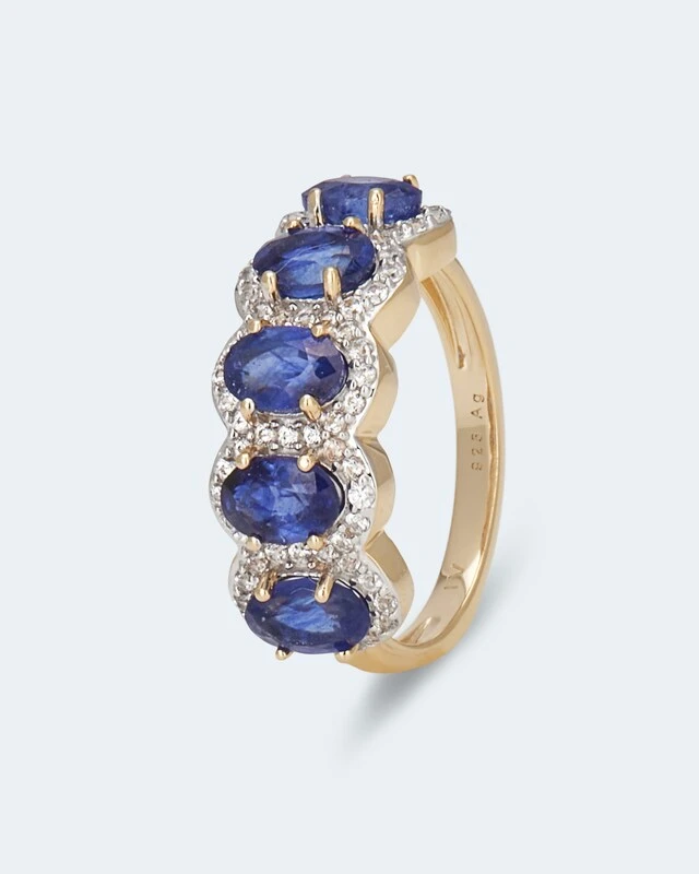 Ring Mit Sambia Saphir 5 Ring Mit Sambia Saphir – Bild 3