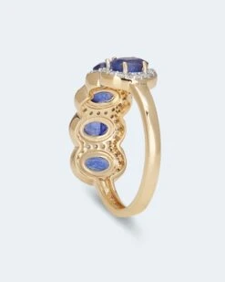 Ring Mit Sambia Saphir