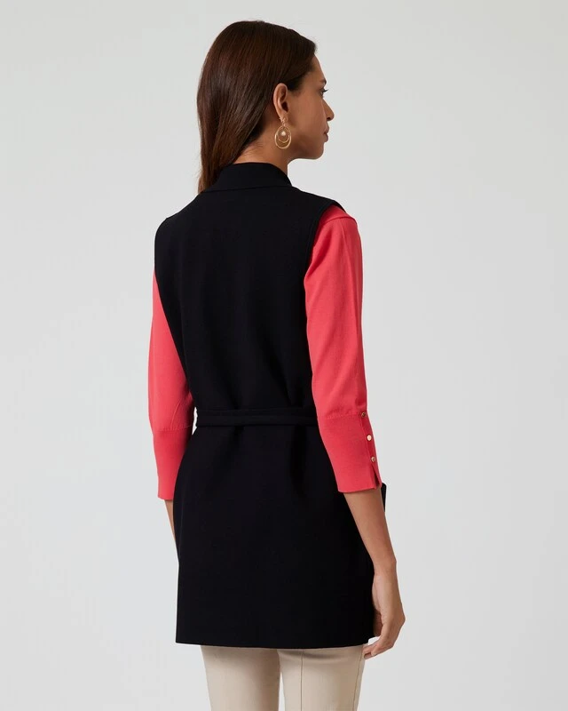 Weste Mit Bindegürtel 4 Weste Mit Bindegürtel – Bild 2