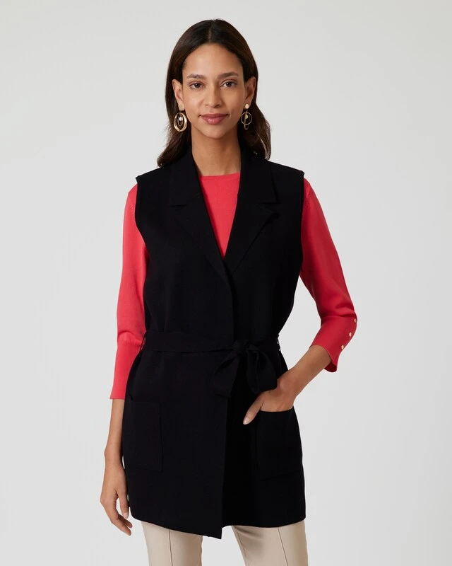 Weste Mit Bindegürtel 6 Weste Mit Bindegürtel – Bild 4