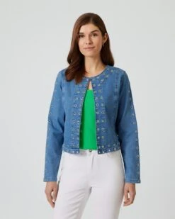 Jeansjacke Mit Ösenbesatz -Heim- Und Modegeschäft 59744076 8cf79678 9e18 11ed a353 5a72d431453d pics640