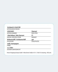 Brillant- Und Diamantarmband 2,0 Ct -Heim- Und Modegeschäft 59760877 03fc5deb b293 11ed 9083 5a72d431453d pics640