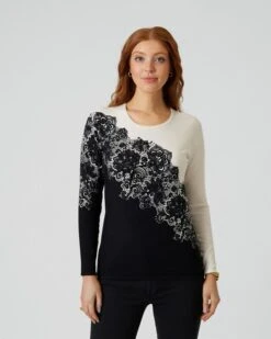 Classic Pullover "Spitzenbordüre" -Heim- Und Modegeschäft 59776288 3fc18e8d c709 11ed 9083 5a72d431453d pics640