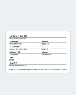 Brillant-Armband 2,00 Ct -Heim- Und Modegeschäft 59784665 cf04872f cfbf 11ed 9083 5a72d431453d pics640