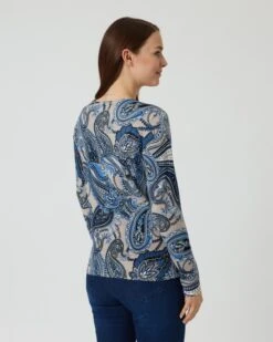 Pullover Mit Paisley-Druckmix