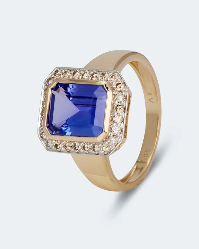 Ring Mit Traum-Tansanit & Brillanten 4 Ring Mit Traum-Tansanit & Brillanten – Bild 2