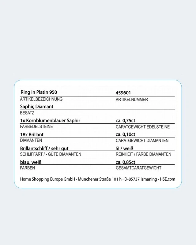 Ring Mit Saphir & Brillanten 5 Ring Mit Saphir & Brillanten – Bild 3