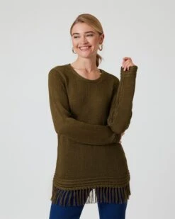 Pullover Mit Fransensaum -Heim- Und Modegeschäft 59802732 9e6e3add e4cd 11ed 9083 5a72d431453d pics640