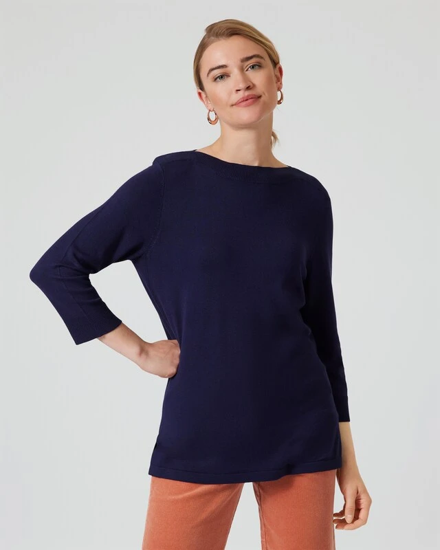 Feinstrickpullover Mit U-Boot-Ausschnitt 10 Feinstrickpullover Mit U-Boot-Ausschnitt – Bild 8