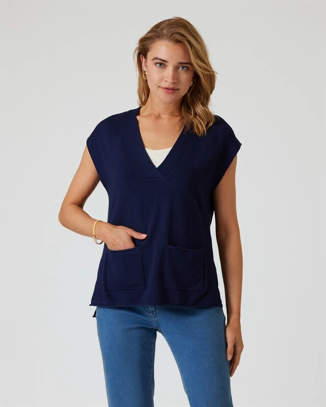 Pullunder Mit V-Ausschnitt 13 Pullunder Mit V-Ausschnitt – Bild 11