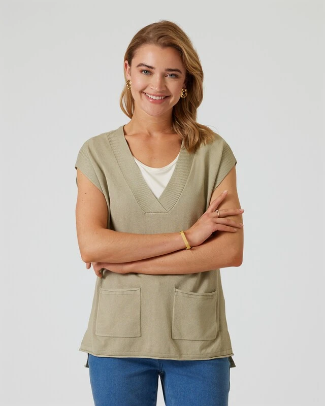 Pullunder Mit V-Ausschnitt 7 Pullunder Mit V-Ausschnitt – Bild 5