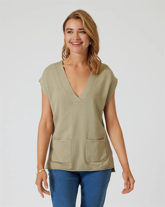 Pullunder Mit V-Ausschnitt 9 Pullunder Mit V-Ausschnitt – Bild 7