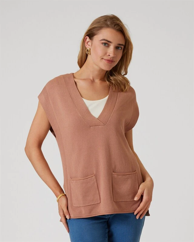 Pullunder Mit V-Ausschnitt 6 Pullunder Mit V-Ausschnitt – Bild 4