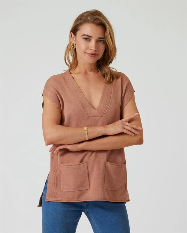 Pullunder Mit V-Ausschnitt 5 Pullunder Mit V-Ausschnitt – Bild 3