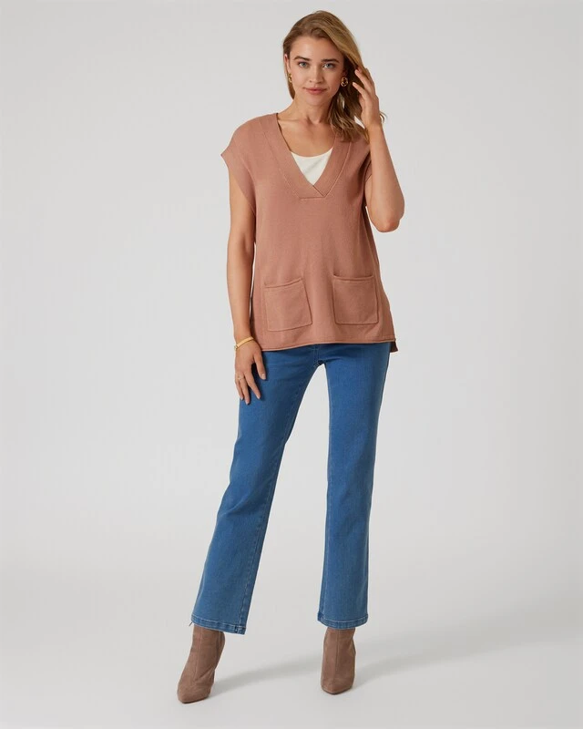 Pullunder Mit V-Ausschnitt 3 Pullunder Mit V-Ausschnitt