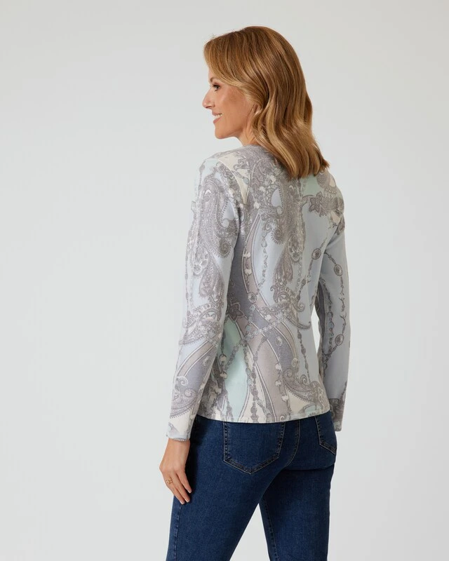 Soft Pullover Mit Ketten-/Paisleydruck 4 Soft Pullover Mit Ketten-/Paisleydruck – Bild 2