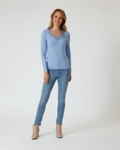 Glow Pullover Mit Stickerei