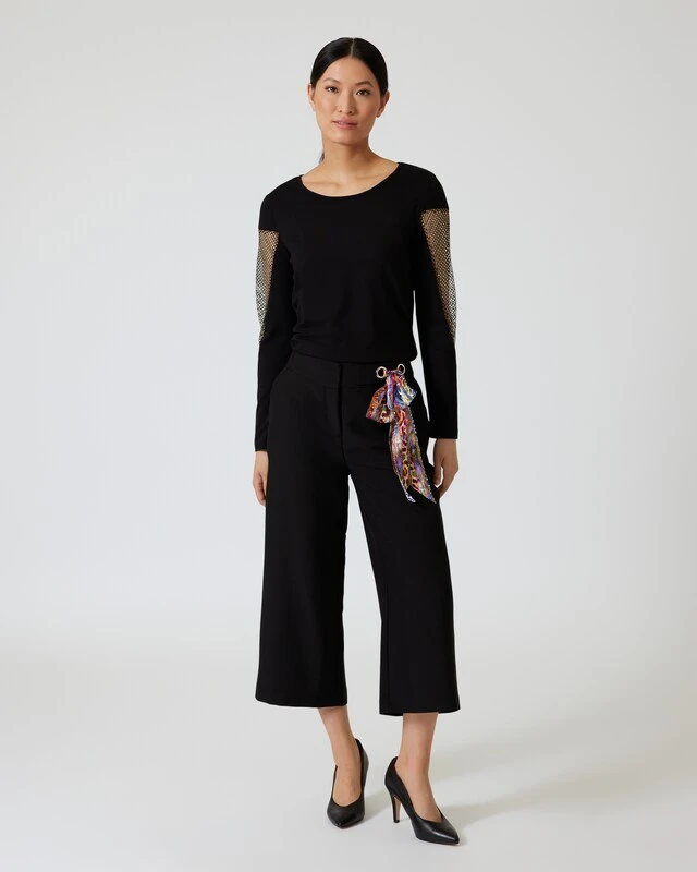 Longshirt Mit Steinchennetz 7 Longshirt Mit Steinchennetz – Bild 5